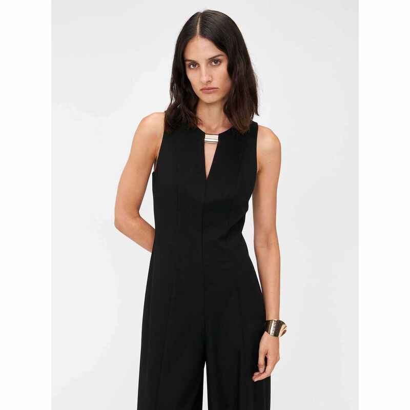 Veronika Maine European Stretch Keyhole Neck Jumpsuit image number 3